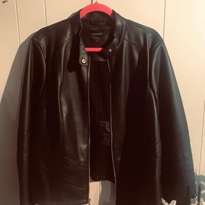 Lane Bryant faux leather jacket